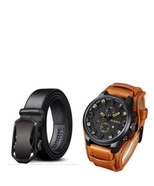 Leather Writch watch&belt