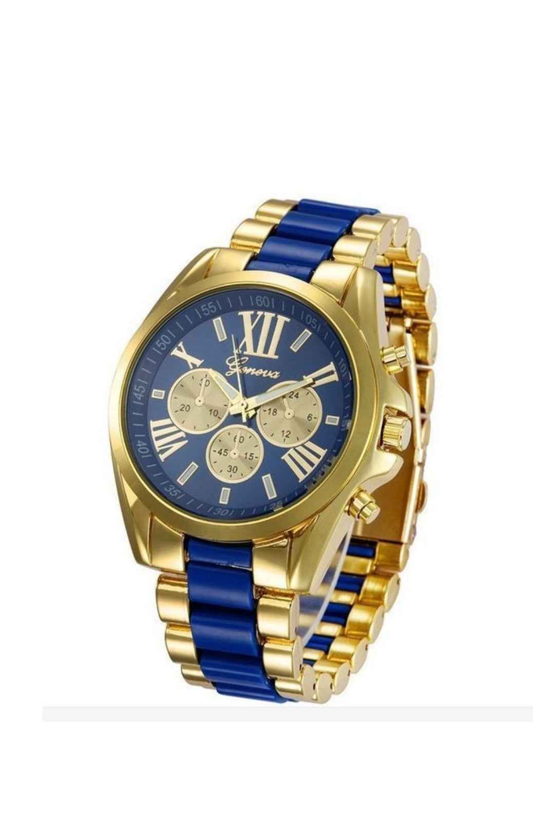 2 set of studded woman wrist watch with bracelets
